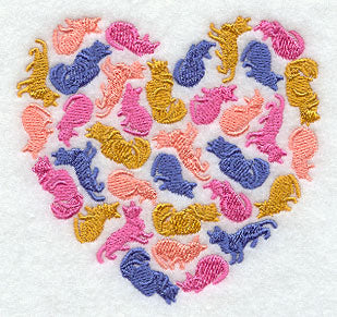 Cat Silhouette Heart