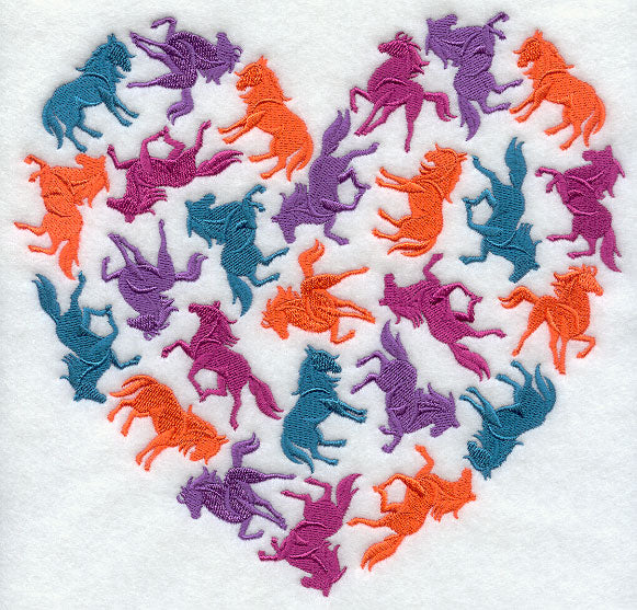 Horse Silhouette Heart