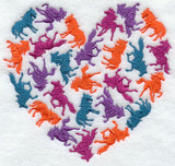 Horse Silhouette Heart