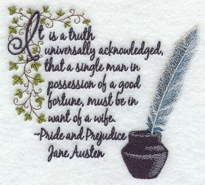 It is a Truth Universally Acknowledged