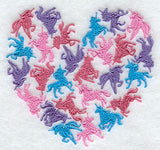 Unicorn Silhouette Heart