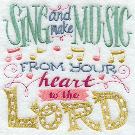 Sing and Make Music from Your Heart to the Lord