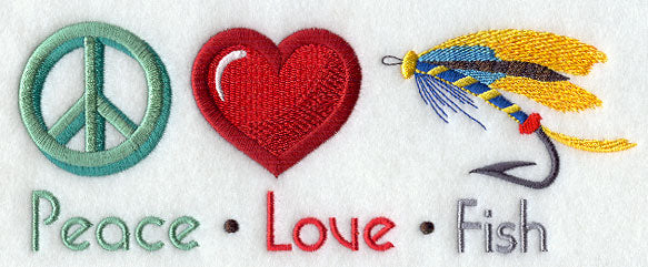 Peace Love Fish (Fly Fishing)