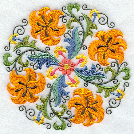 Suzani Lily Medallion