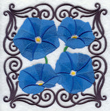 Scrollwork Morning Glory Square