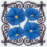 Scrollwork Morning Glory Square