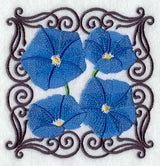 Scrollwork Morning Glory Square