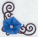 Scrollwork Morning Glory Corner