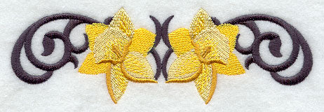 Scrollwork Daffodil Border