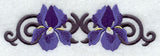 Scrollwork Iris Border
