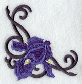 Scrollwork Iris Corner