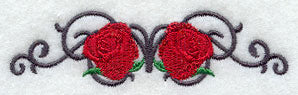 Scrollwork Rose Border