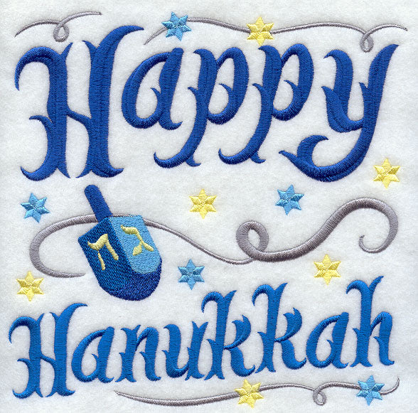 Happy Hanukkah with Dreidel