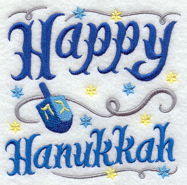 Happy Hanukkah with Dreidel