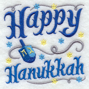 Happy Hanukkah with Dreidel