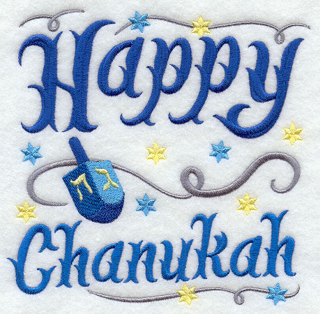 Happy Chanukah with Dreidel