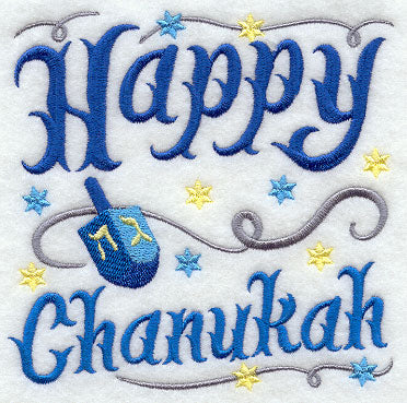 Happy Chanukah with Dreidel