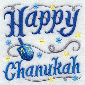 Happy Chanukah with Dreidel