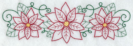 Lovely and Light Poinsettia Border