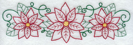 Lovely and Light Poinsettia Border