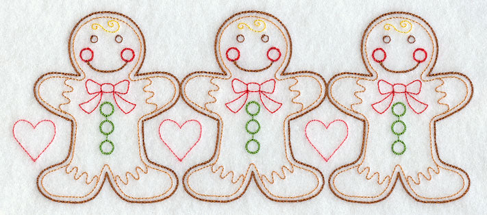 Gingerbread Cookie Love Border