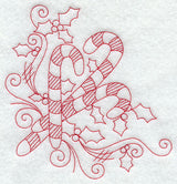 Merry Christmas Corner (Redwork)