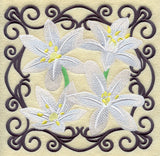 Scrollwork Star of Bethlehem Square