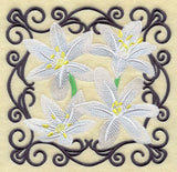 Scrollwork Star of Bethlehem Square