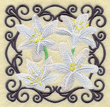 Scrollwork Star of Bethlehem Square