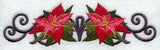 Scrollwork Poinsettia Border