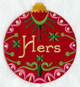 Festive Ornament - Hers