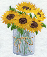 Sunflowers in Mason Jar