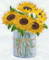 Sunflowers in Mason Jar