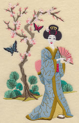 Geisha and Butterflies - Geisha
