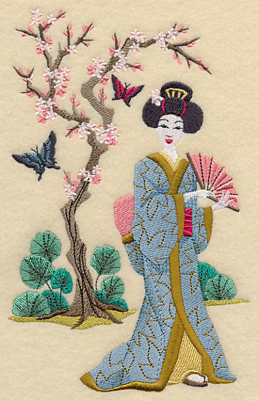 Geisha and Butterflies - Geisha