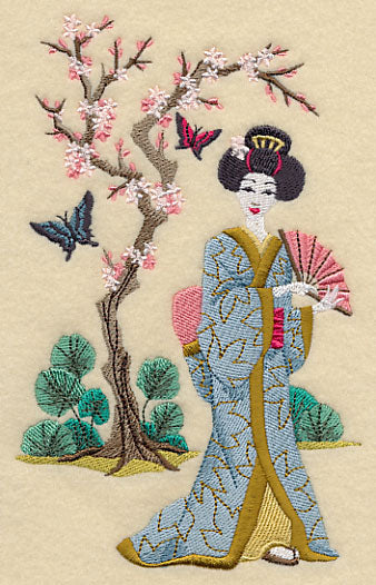 Geisha and Butterflies - Geisha