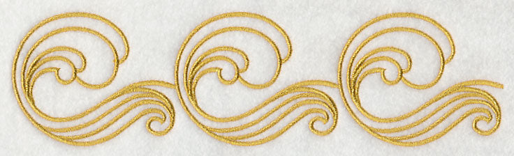 Sashiko Waves Border