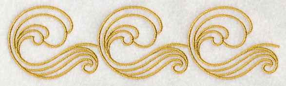 Sashiko Waves Border