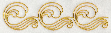 Sashiko Waves Border