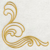 Sashiko Waves Corner