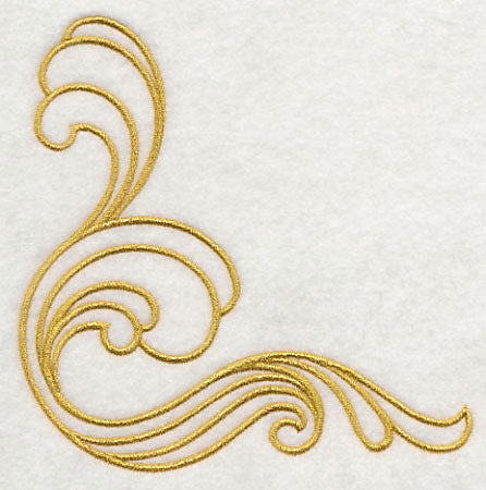 Sashiko Waves Corner