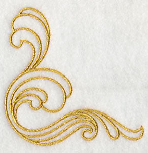 Sashiko Waves Corner