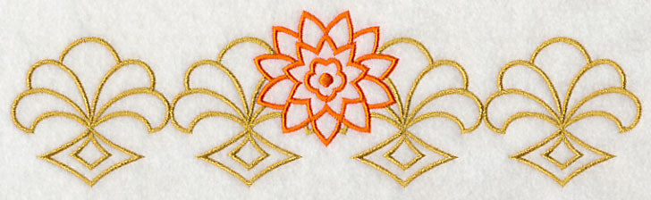 Sashiko Chrysanthemum Border