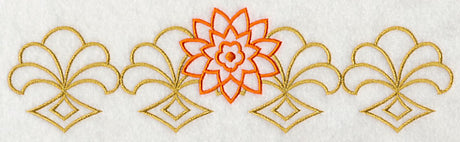 Sashiko Chrysanthemum Border