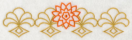 Sashiko Chrysanthemum Border