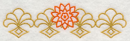 Sashiko Chrysanthemum Border