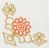 Sashiko Chrysanthemum Corner