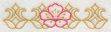 Sashiko Cherry Blossom Border