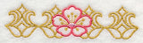 Sashiko Cherry Blossom Border