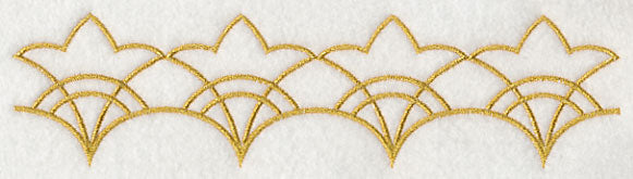 Sashiko Scalloped Border